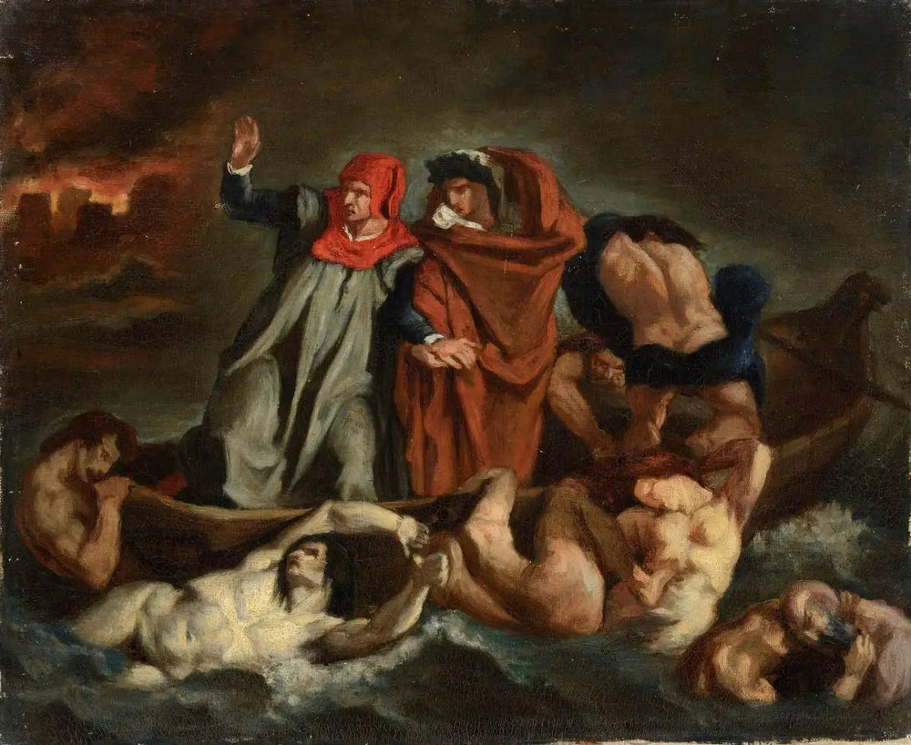 La Barque de Dante - Édouard Manet image 1 copie peinte à la main à l’huile