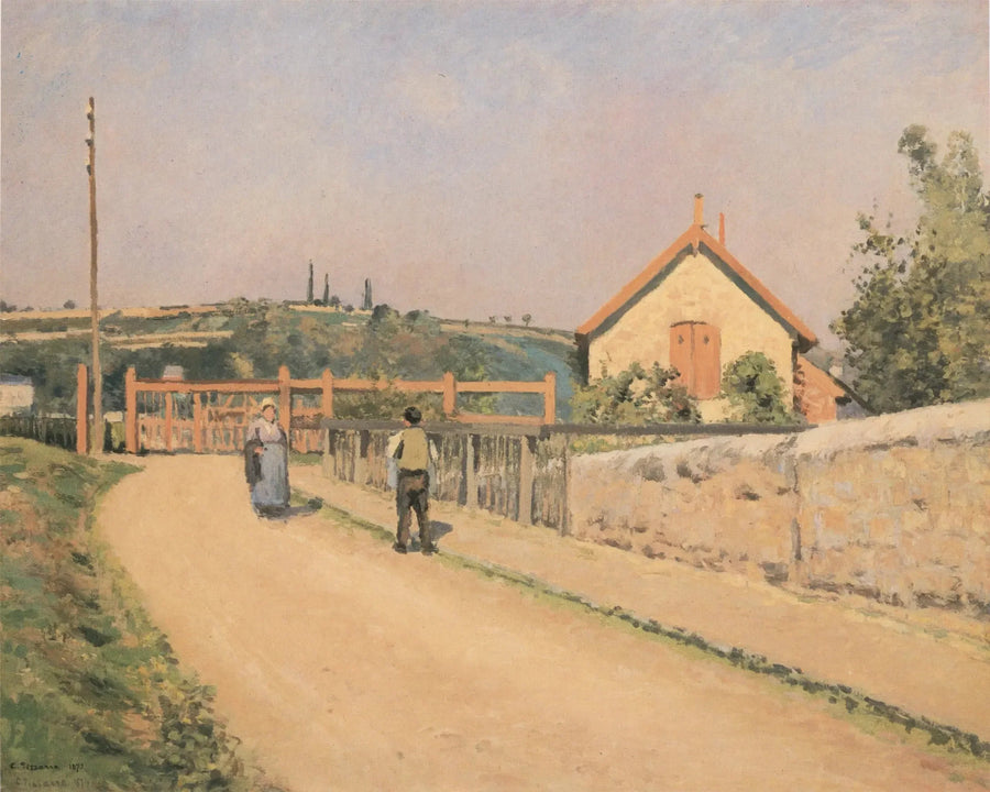 La Barrière du chemin de fer aux Pâtis, près Pontoise - Camille Pissarro