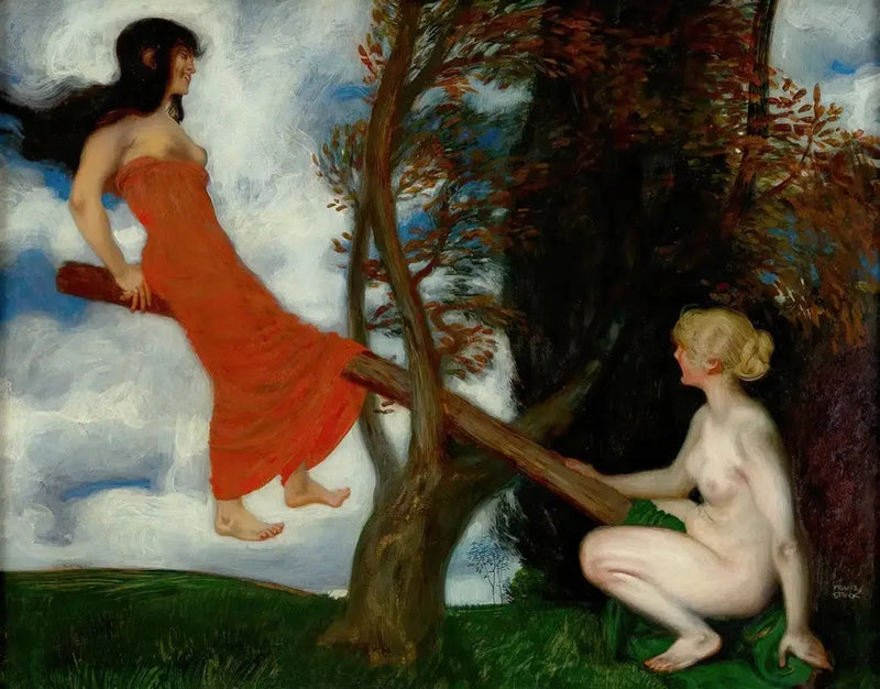 La Bascule - Franz von stuck