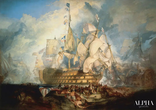 La Bataille de Trafalgar - William Turner - Reproductions de tableaux et peintures haut de gamme