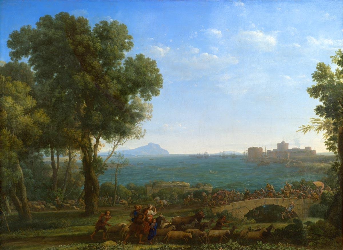 La Bataille sur le pont - Claude Lorrain