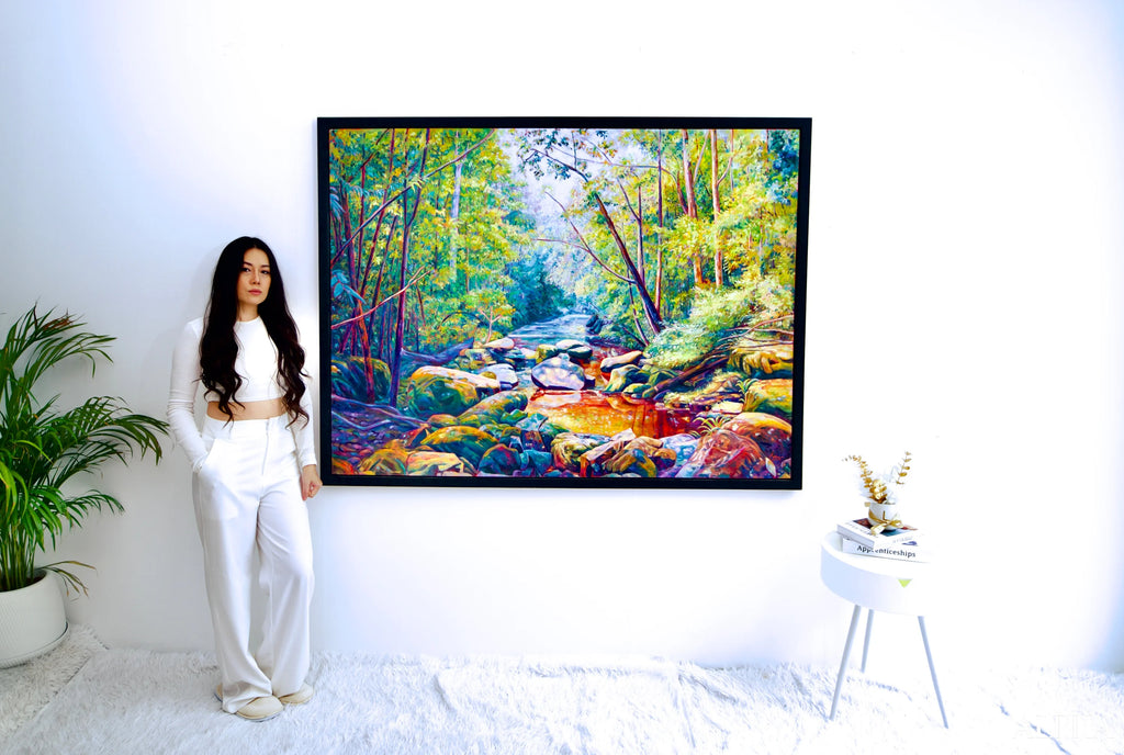 The Beautiful Forest - Kanchana | 160 X 120 cm Reproductions de tableaux à la peinture à l’huile