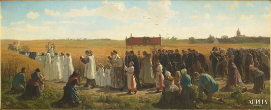 La Bénédiction des blés en Artois - Jules Breton - Reproductions de tableaux et peintures haut de gamme