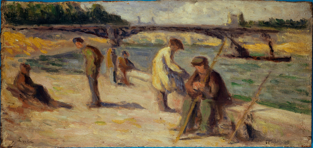 La berge du quai Malaquais - Maximilien Luce - Alpha Reproduction