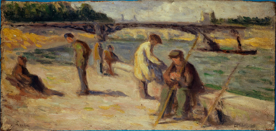 La berge du quai Malaquais - Maximilien Luce