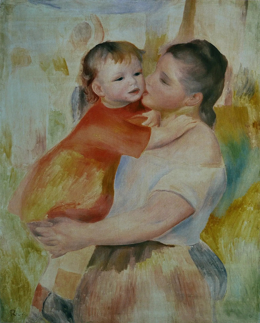 La Blanchisseuse et son enfant - Pierre-Auguste Renoir