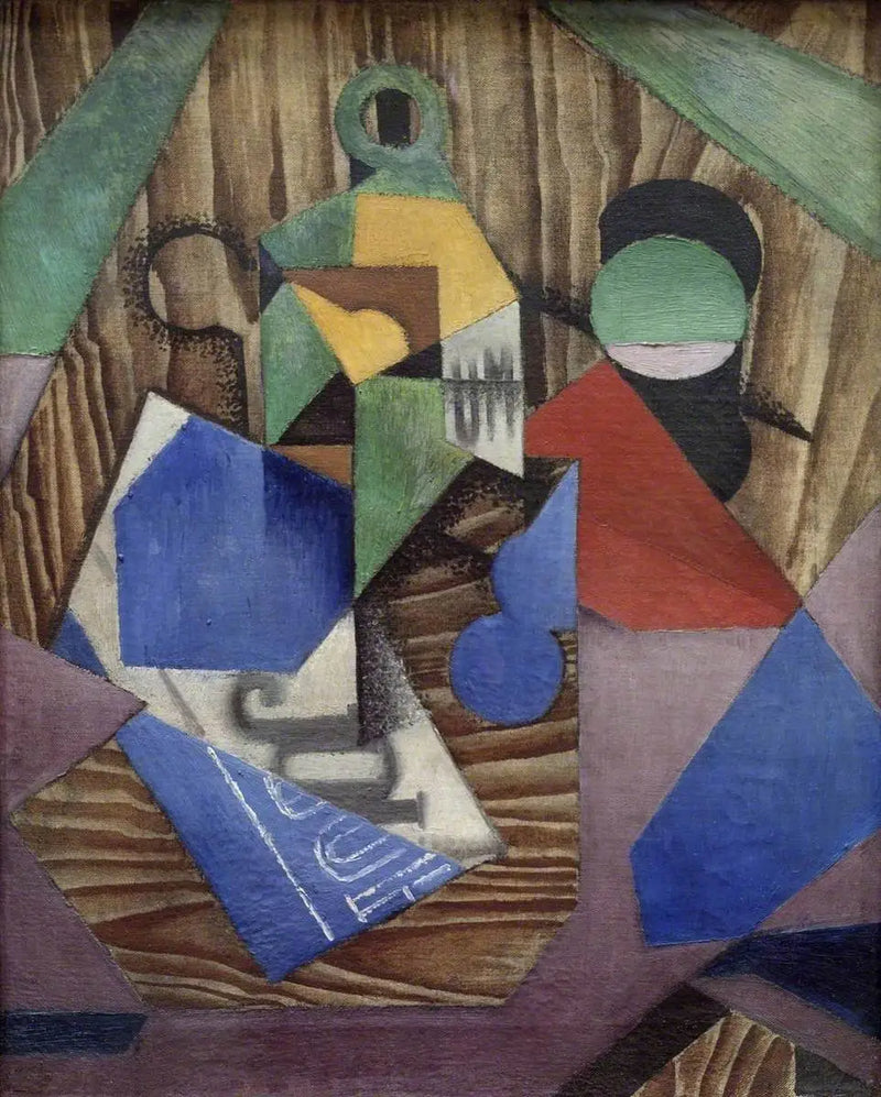 La Bouteille de rhum et le journal - Juan Gris