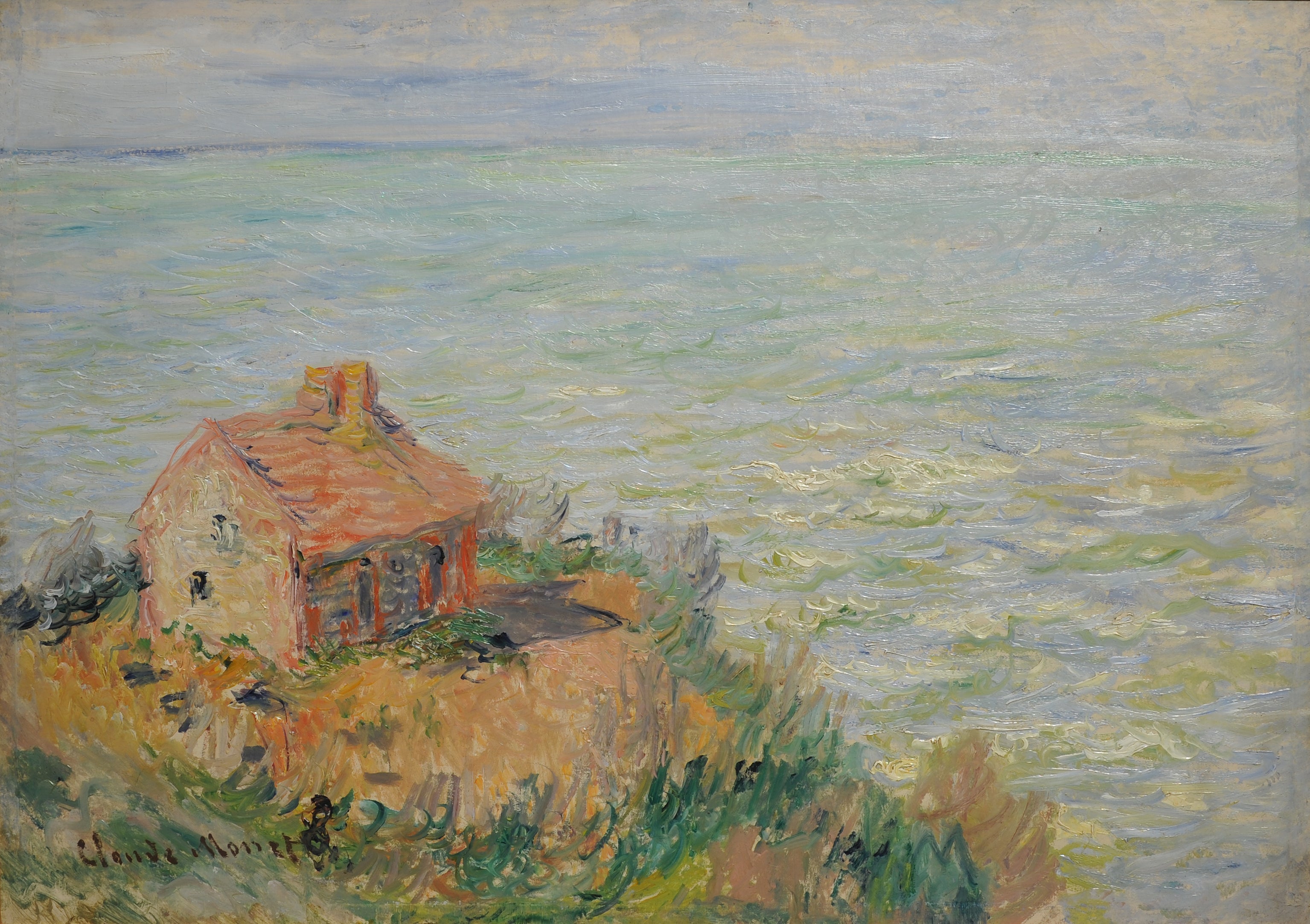 Reproduction du tableau « La Cabane des douaniers. Effet d'après-midi - Claude Monet » par Alpha Reproduction en peinture à l’huile