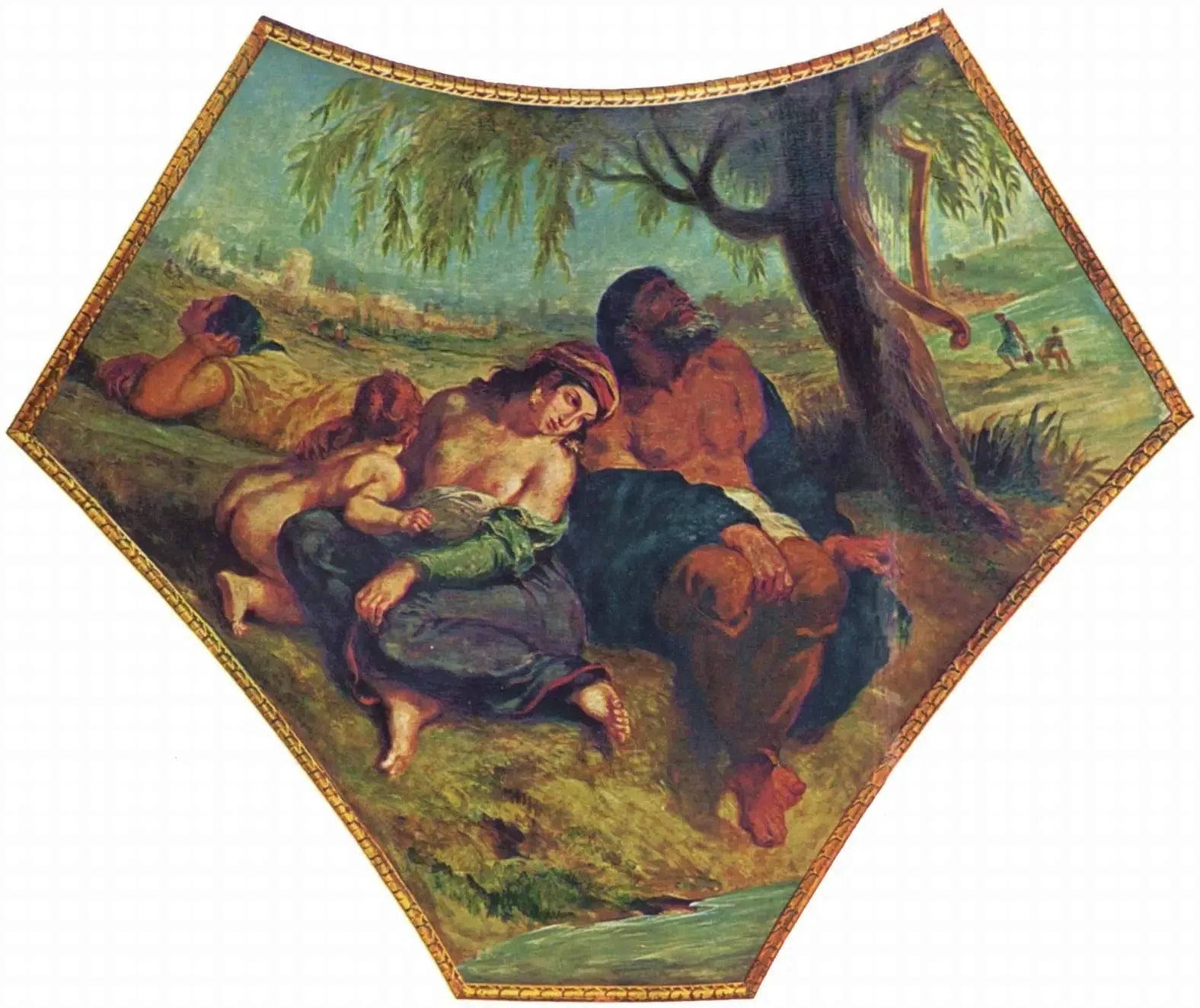 La Captivité à Babylone - Eugène Delacroix image 2 reproduction de peinture à l’huile