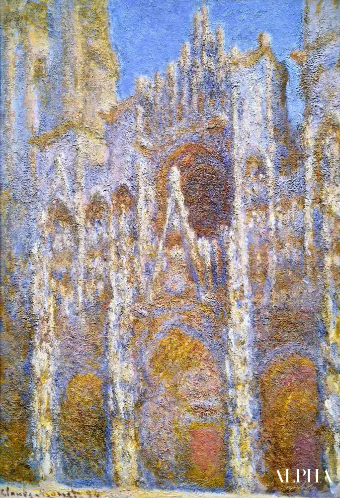 La Cathédrale de Rouen, effet de soleil (W1356) - Claude Monet - Reproductions de tableaux et peintures haut de gamme