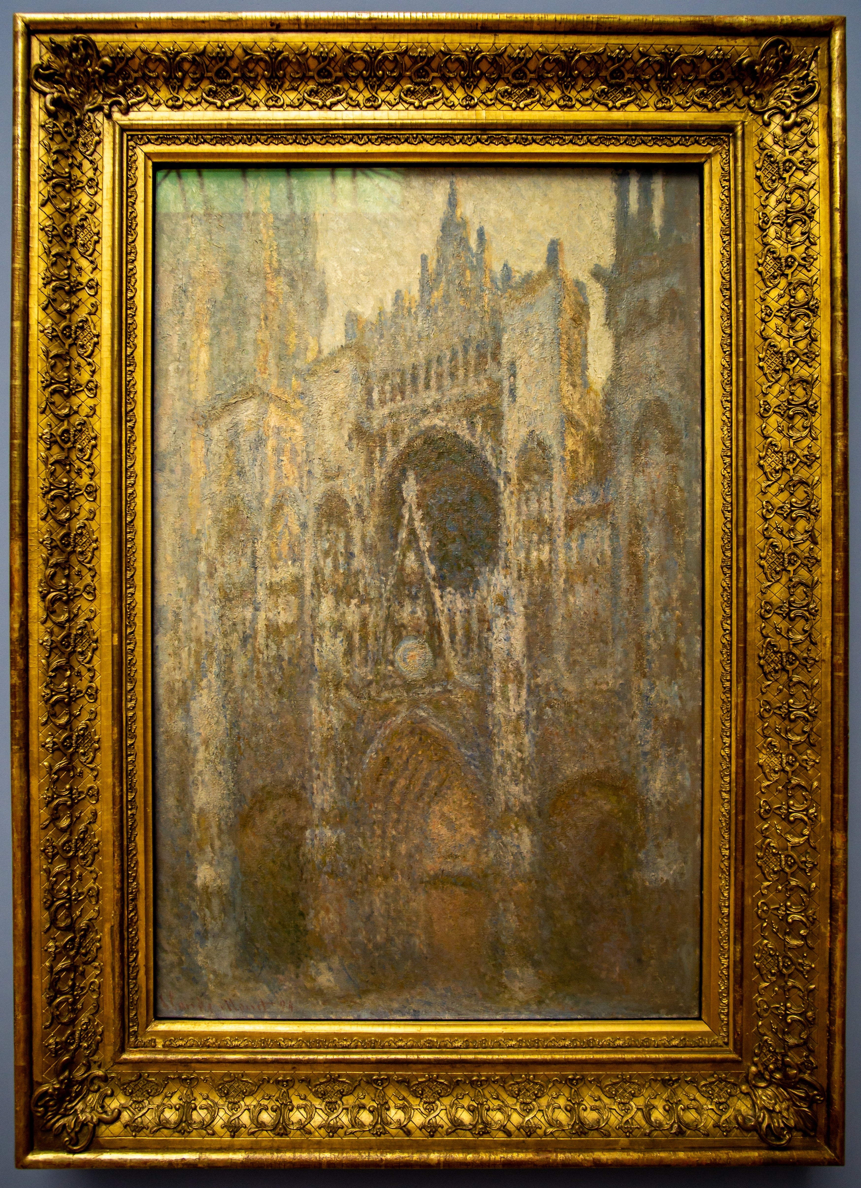 Reproduction du tableau « La Cathédrale de Rouen, le Portail - Claude Monet » par Alpha Reproduction en peinture à l’huile