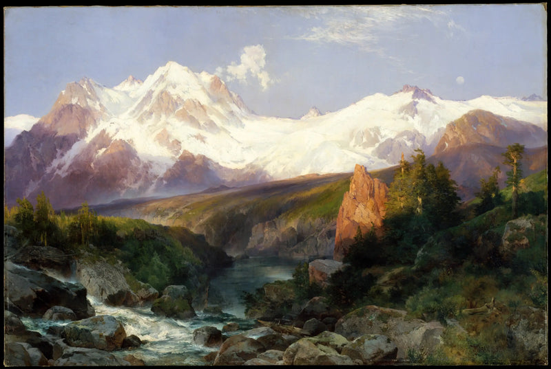 La chaîne des Tetons - Thomas Moran