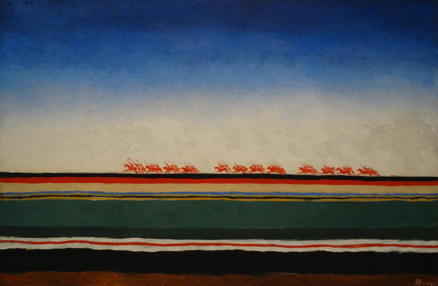 La Charge de la cavalerie rouge - Kazimir Malevich