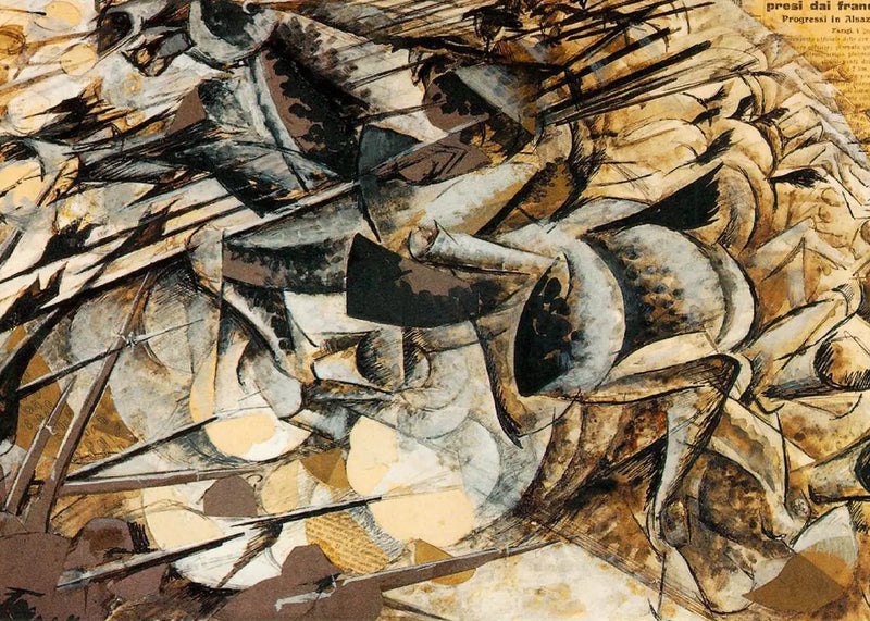 La Charge des lanciers - Umberto Boccioni