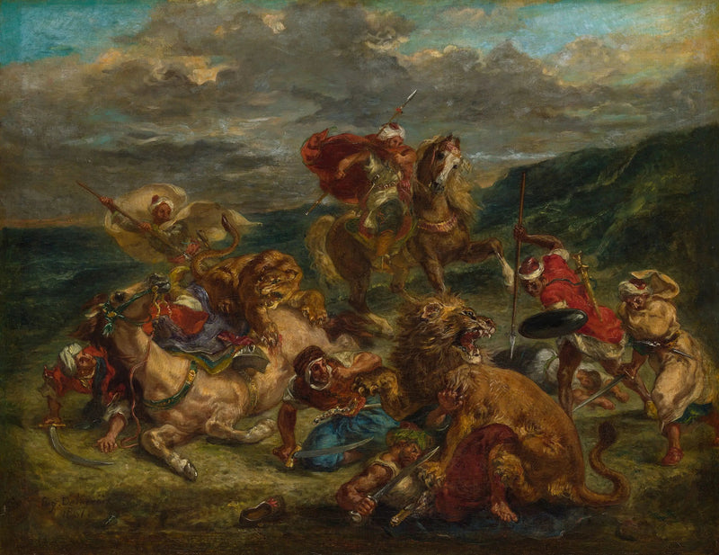 La Chasse au lion - Eugène Delacroix