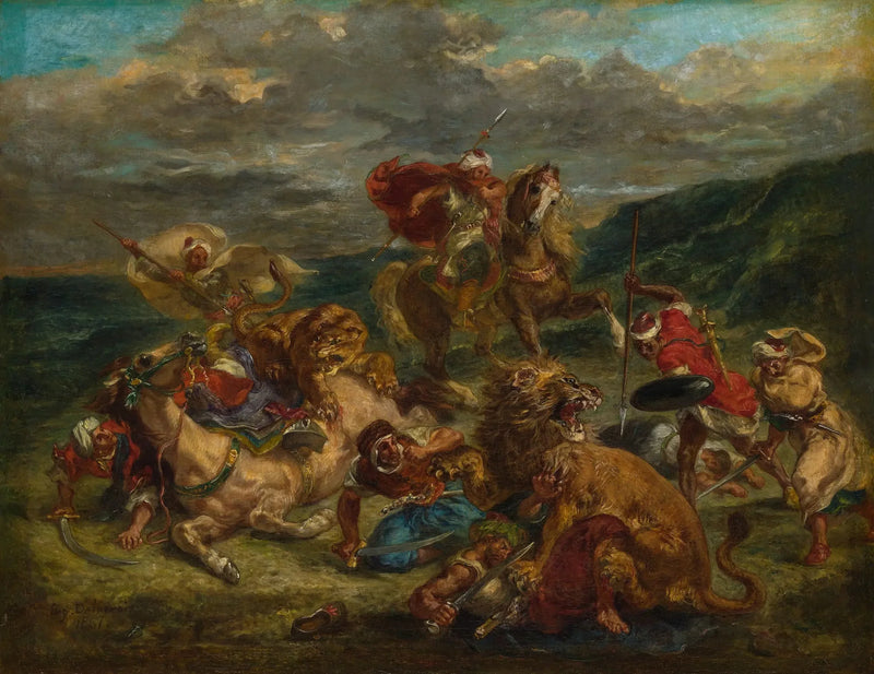 La Chasse au lion - Eugène Delacroix