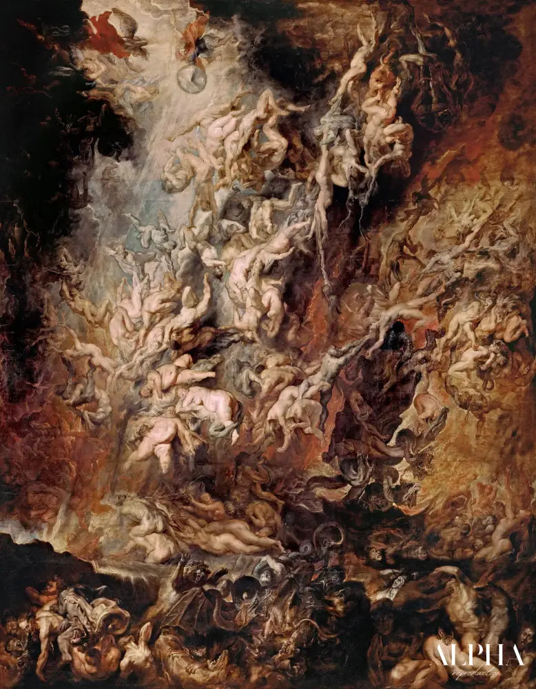 La chute des damnés - Peter Paul Rubens - Reproductions de tableaux et peintures haut de gamme