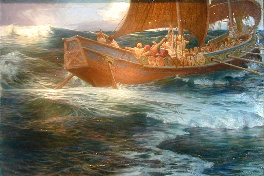 La colère du dieu de la mer - Herbert Draper