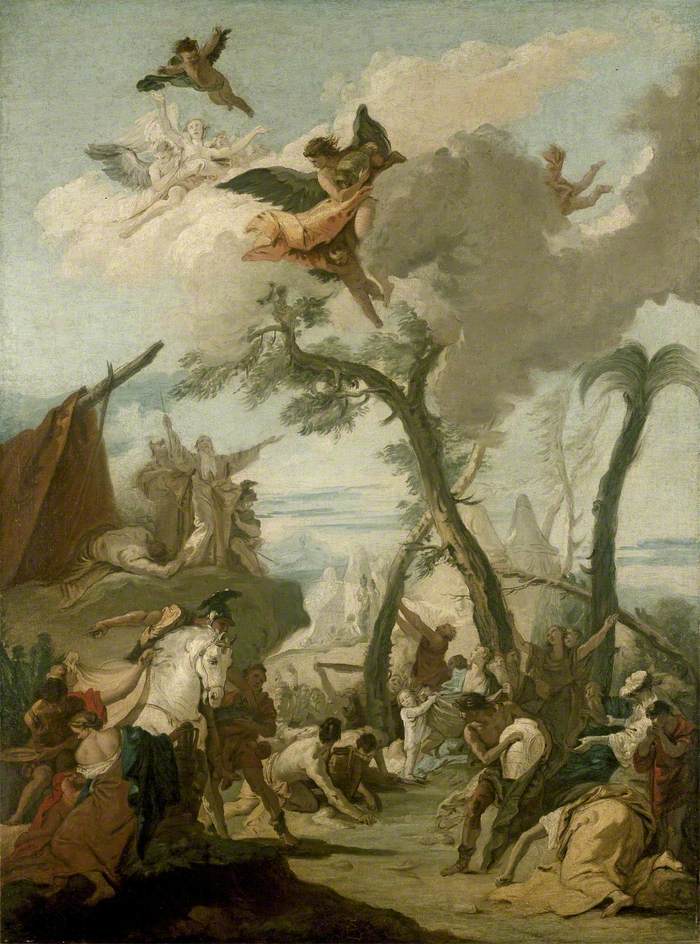 La collecte de la manne - Giovanni Battista Tiepolo