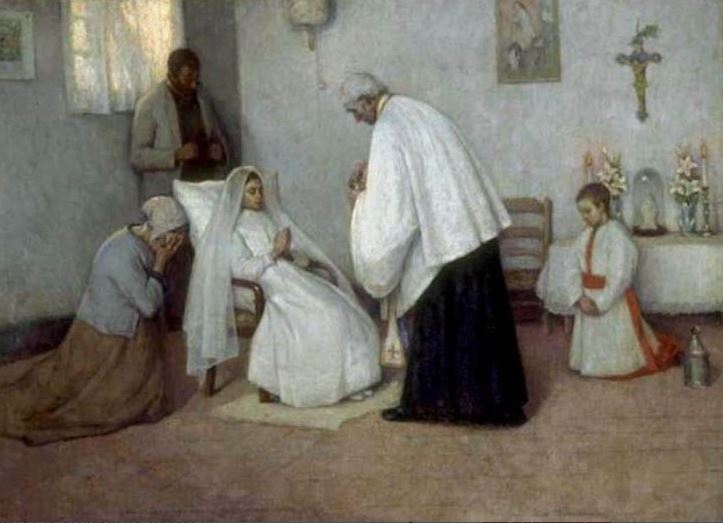 La Communion in extremis - Henri Le Sidaner