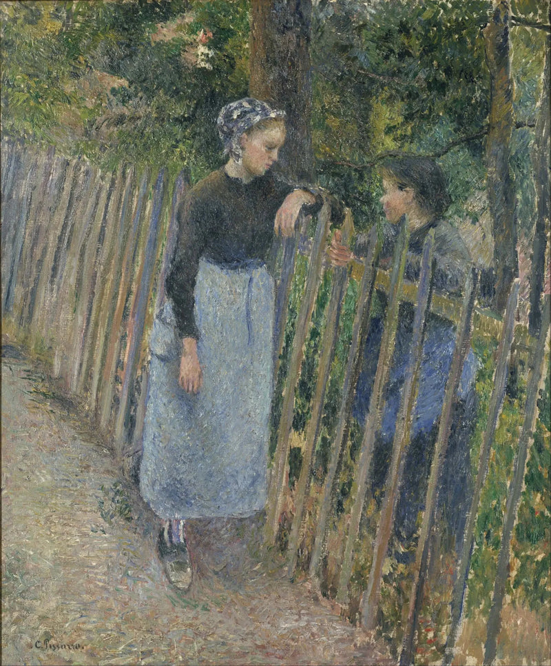 La conversation - Camille Pissarro