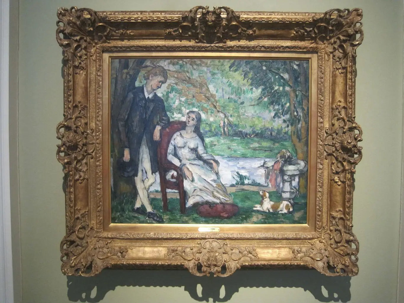Reproduction du tableau « La Conversation - Paul Cézanne » par Alpha Reproduction en peinture à l’huile