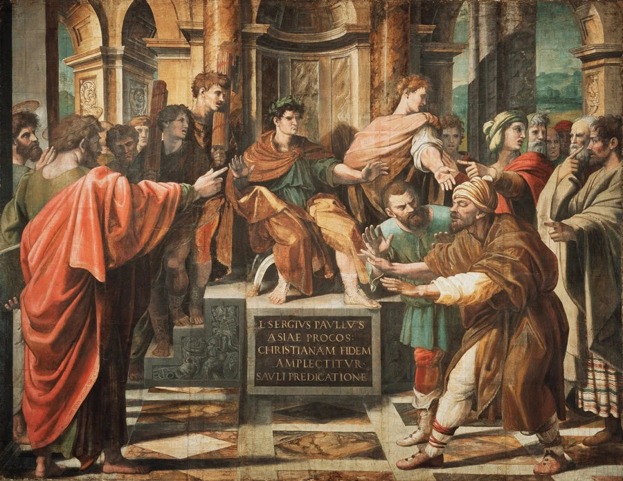 La conversion du proconsul - Raphaël Sanzio
