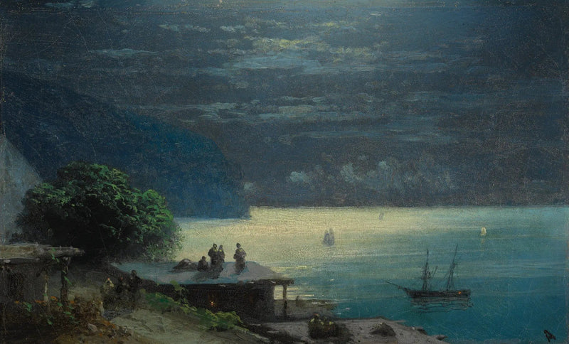 La côte de Crimée au clair de lune - Ivan Aïvazovski