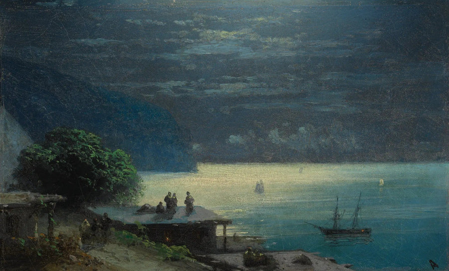 La côte de Crimée au clair de lune - Ivan Aïvazovski