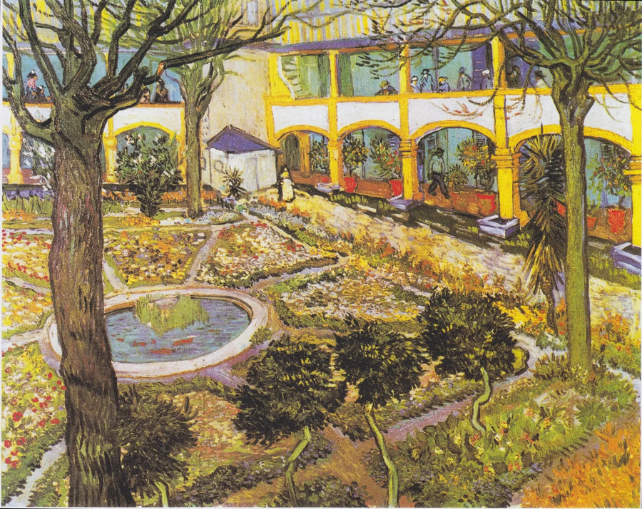 La cour de l'hôpital d'Arles - Vincent van Gogh