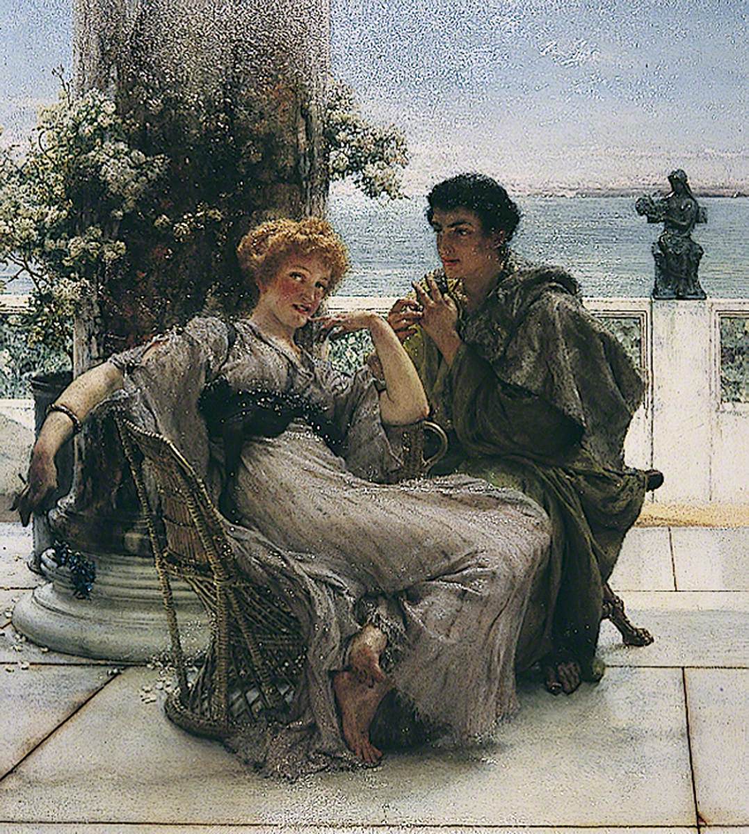 La cour (La proposition) - Lawrence Alma-Tadema