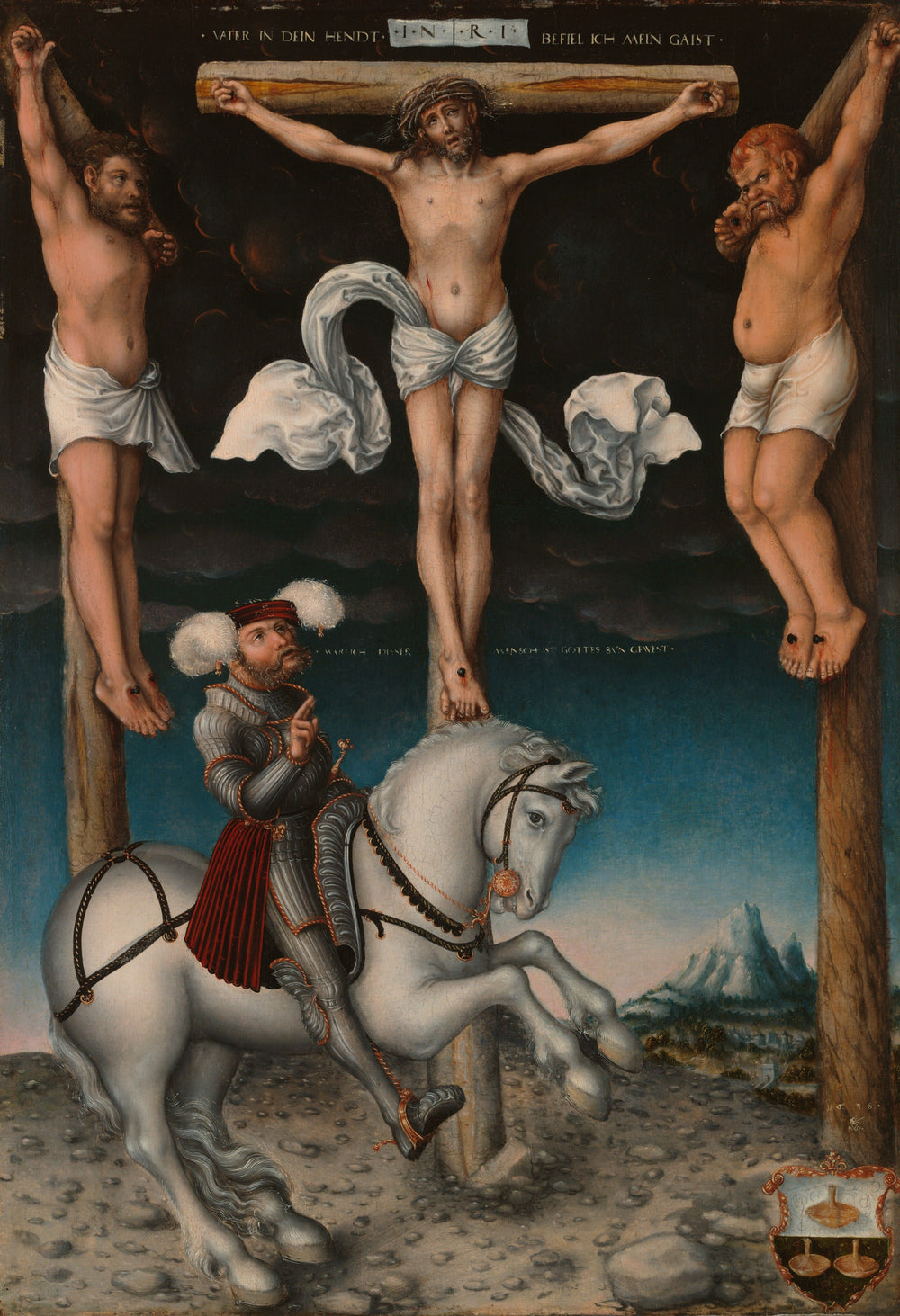La Crucifixion avec le centurion converti - Lucas Cranach the Elder - Alpha Reproduction