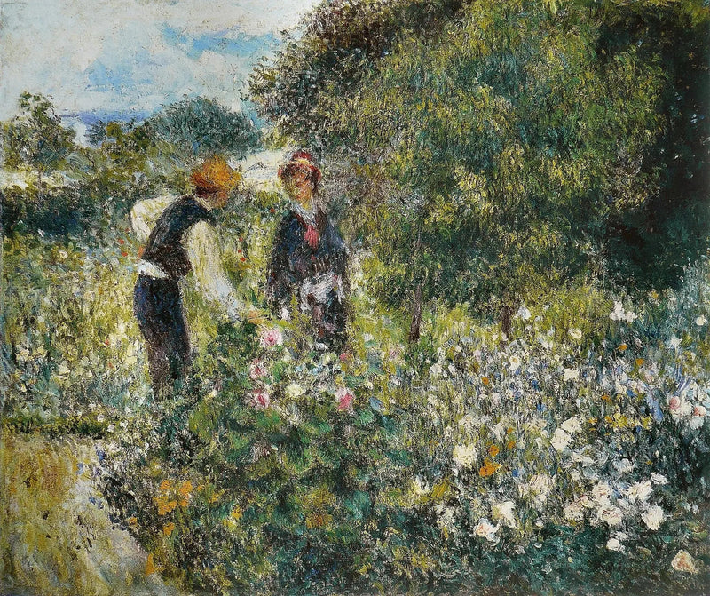 La Cueillette des fleurs - Pierre-Auguste Renoir