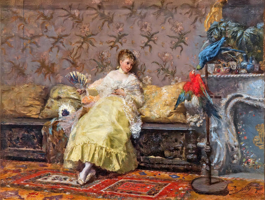 La dame aux perroquets - Giuseppe De Nittis