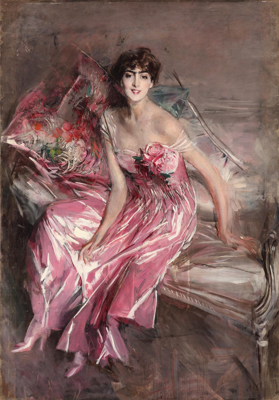 La Dame en rose - Giovanni Boldini