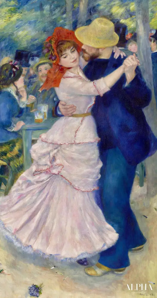 La Danse à Bougival - Pierre-Auguste Renoir - Reproductions de tableaux et peintures haut de gamme