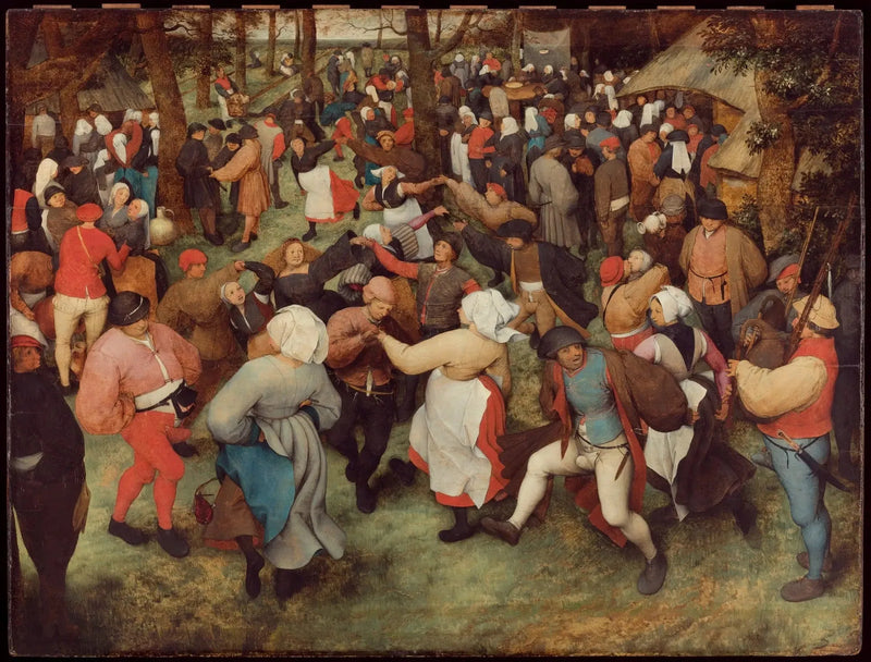 La Danse de la mariée en plein air - Pieter Brueghel the Elder