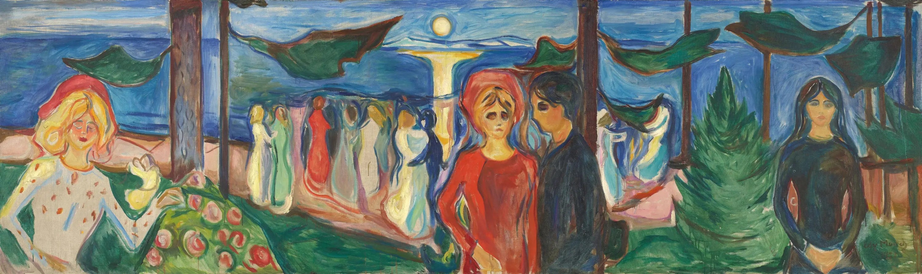 Reproduction du tableau « La Danse de la vie - Edvard Munch » par Alpha Reproduction en peinture à l’huile