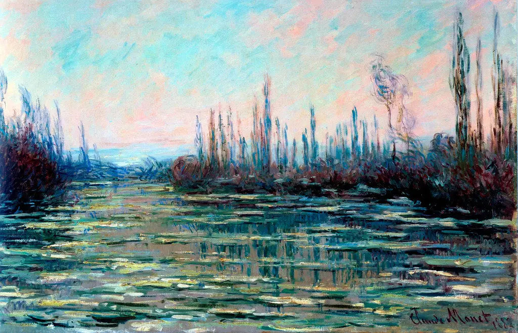 La Débâcle - Claude Monet image 1 copie peinte à la main à l’huile