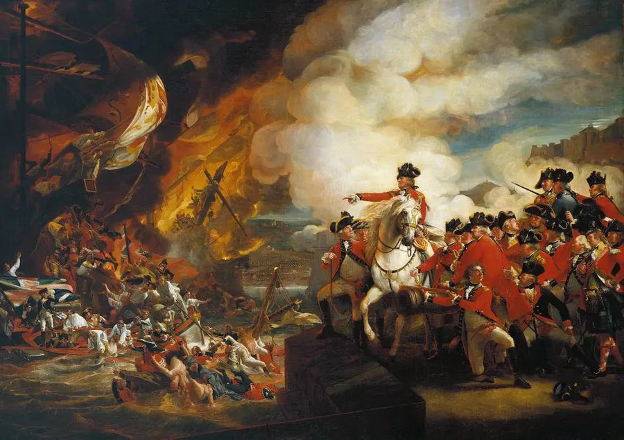 La défaite des batteries flottantes à Gibraltar, septembre 1782 - John Singleton Copley