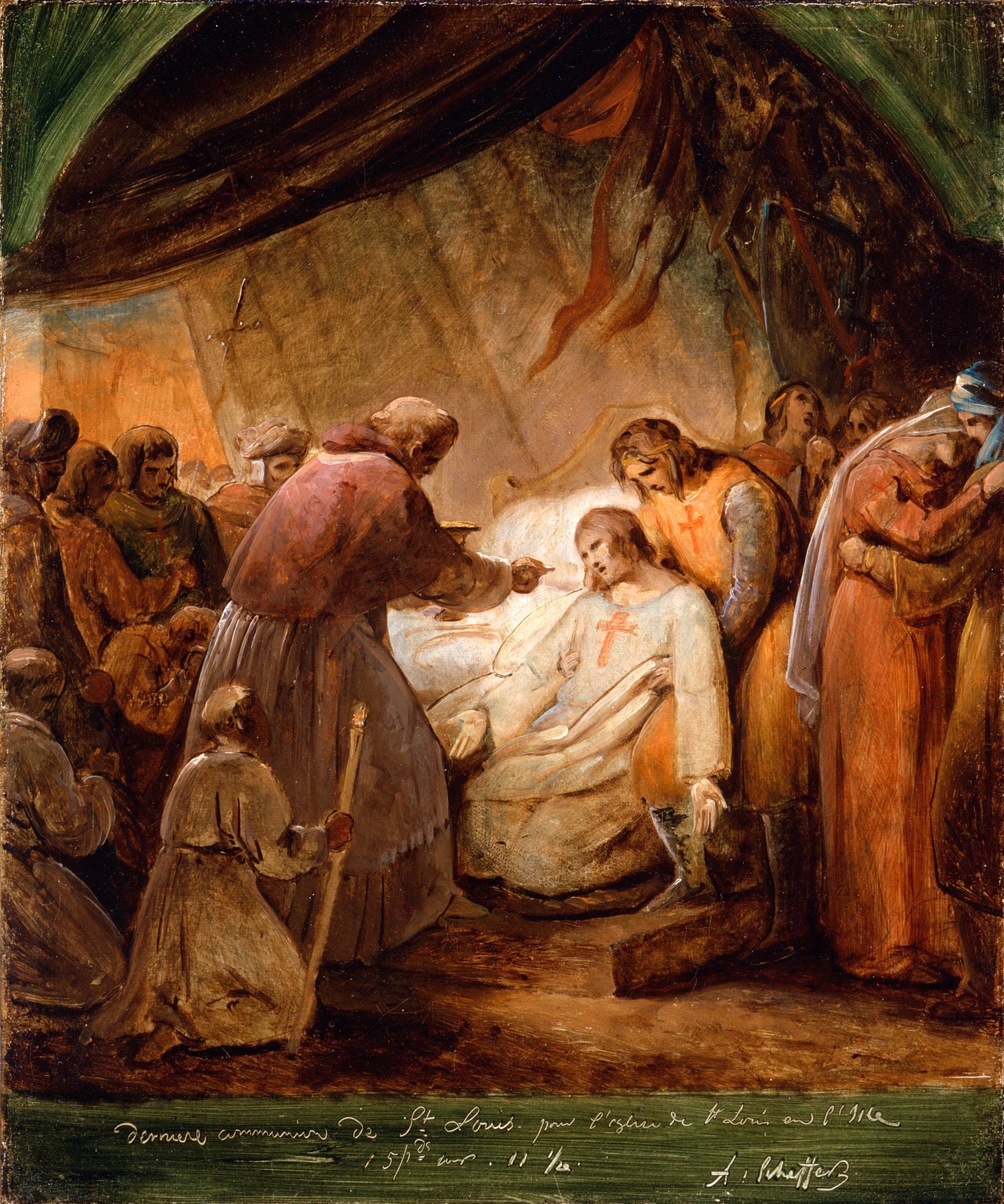 La dernière communion de saint Louis - Ary Scheffer - Alpha Reproduction