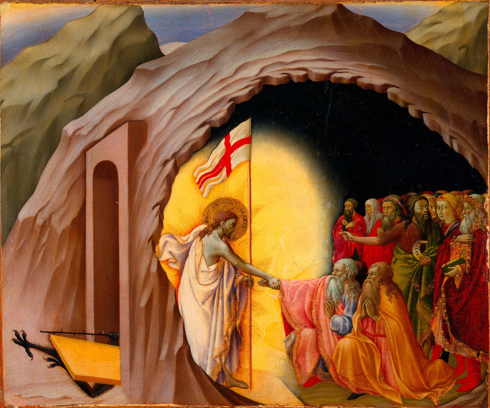 La descente dans les limbes - Master of the Osservanza image 1 reproduction artisanale de tableau