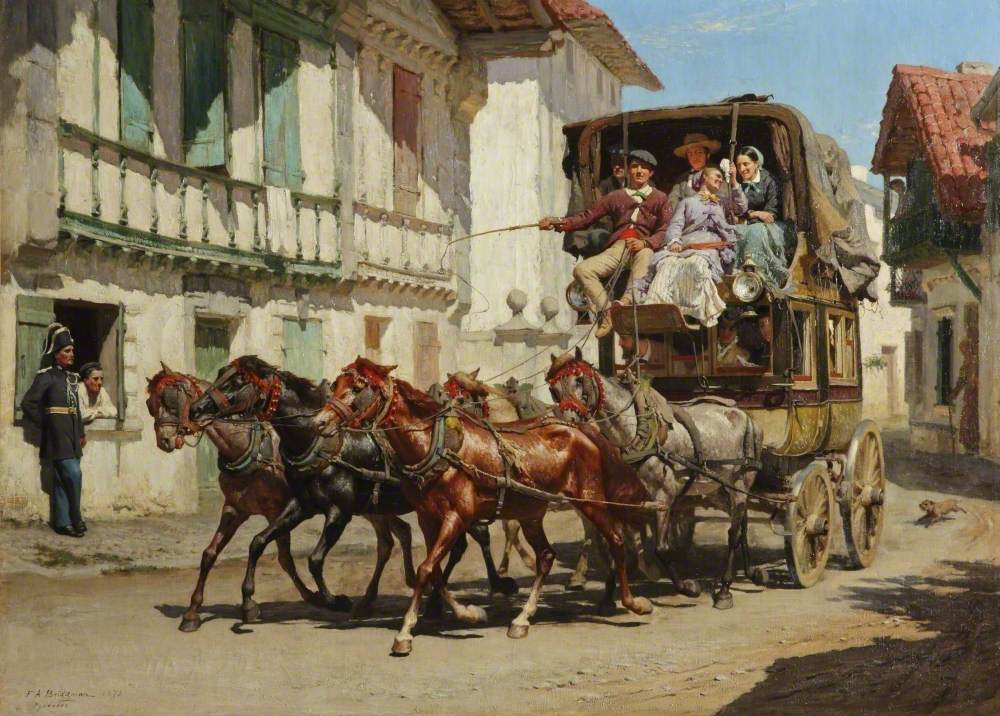 La diligence - Frederick Arthur Bridgman