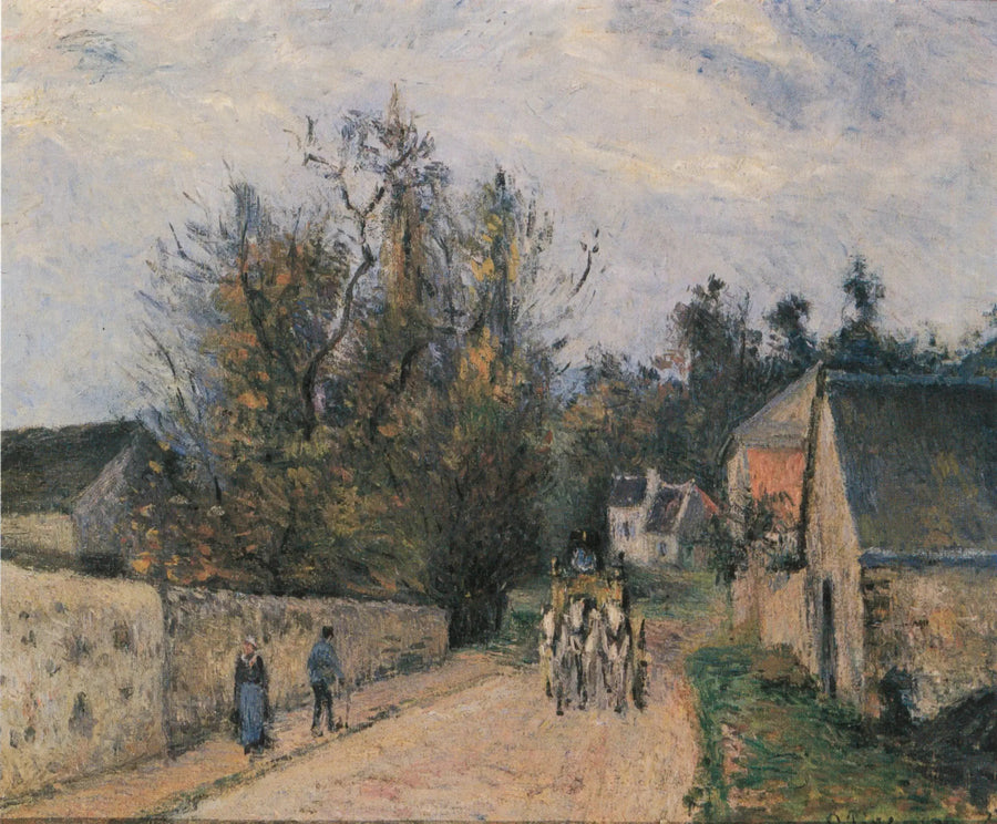 La Diligence, route d'Ennery à l'Hermitage, Pontoise - Camille Pissarro