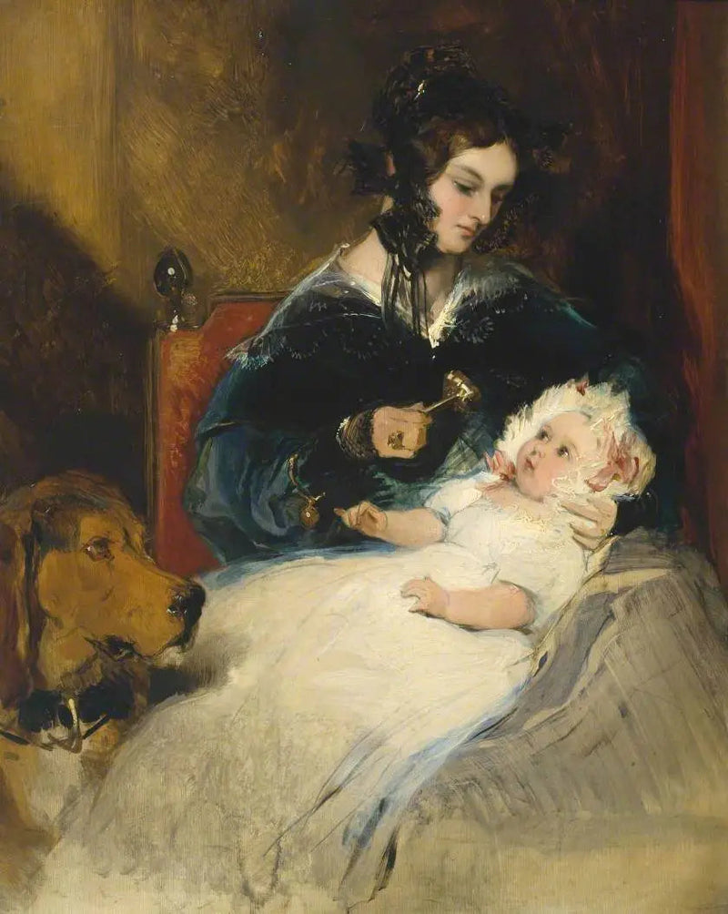 La duchesse d'Abercorn et son enfant - Edwin Henry Landseer