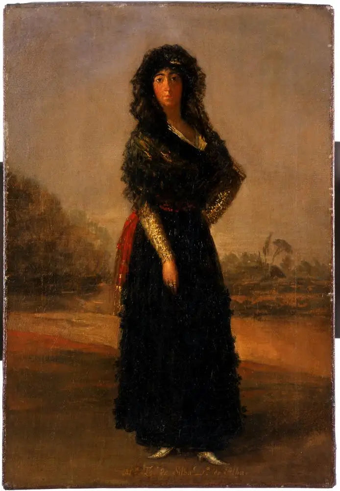 La duchesse d'Albe, croquis - Francisco de Goya