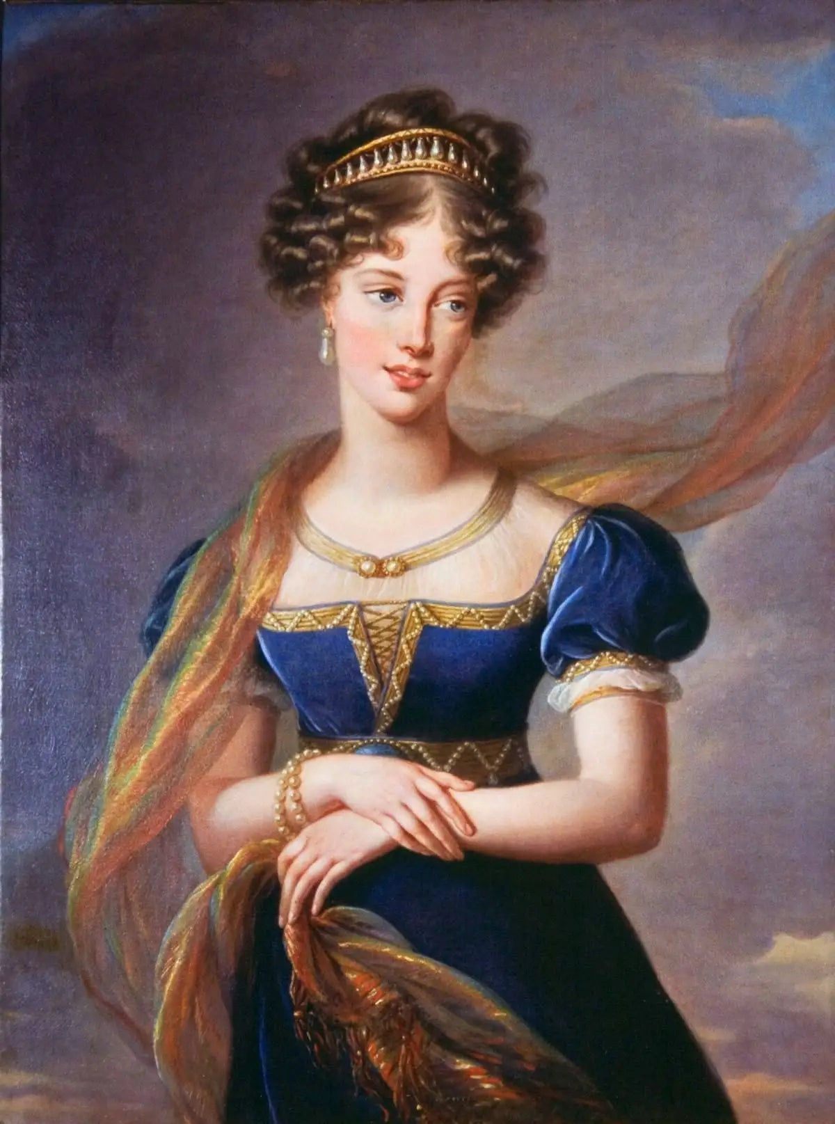 La duchesse de Berry en robe de velours bleu - Élisabeth Vigée Le Brun - Alpha Reproduction