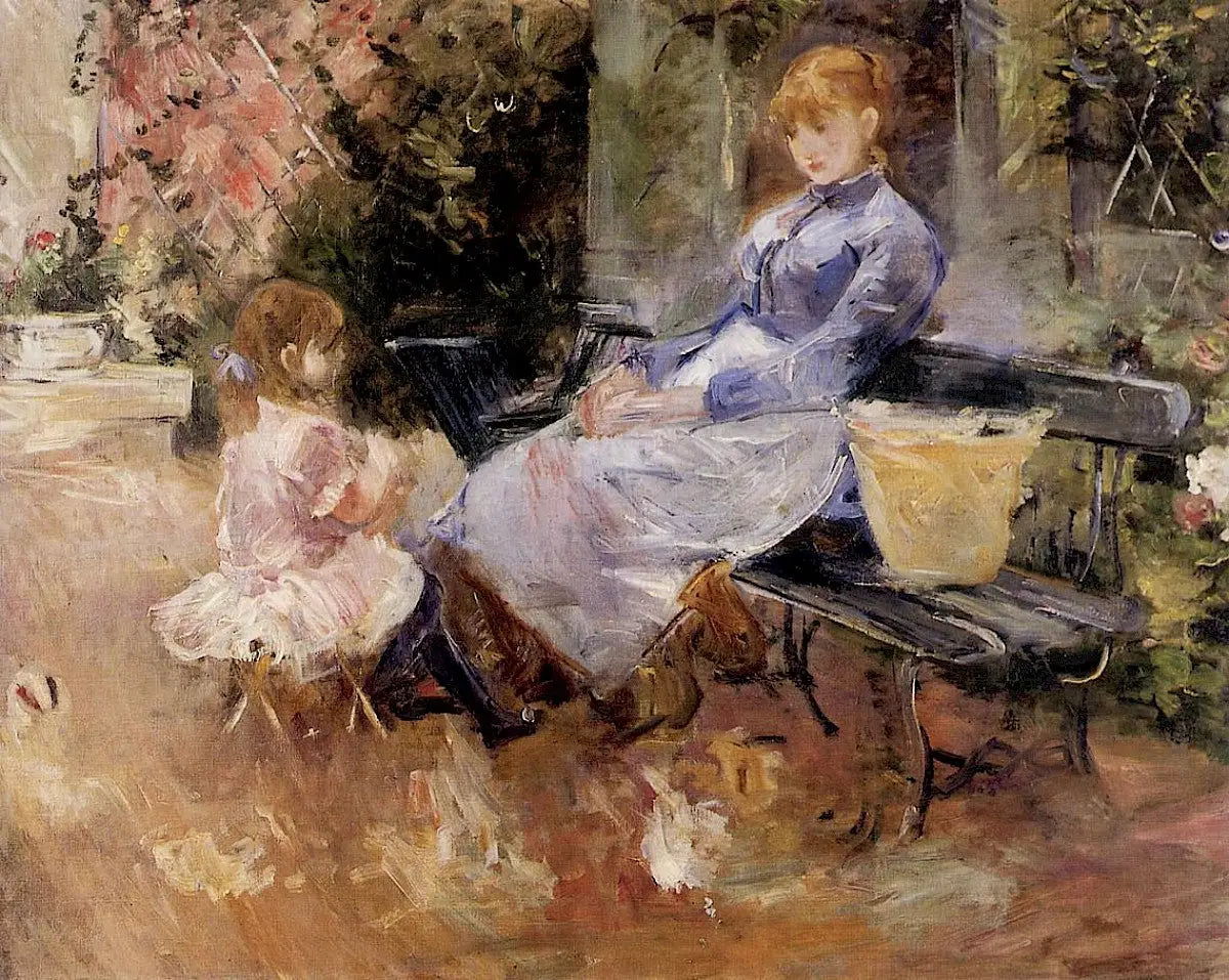 La fable - Berthe Morisot image 1 reproduction d’œuvre d’art à l’huile