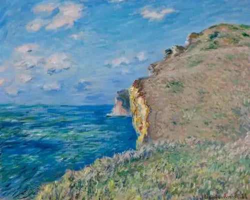 La falaise à Fécamp - Claude Monet