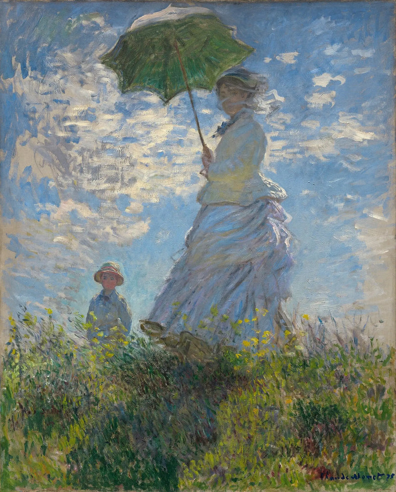 La Femme à l'ombrelle — Madame Monet et son fils (la promenade) - Claude Monet
